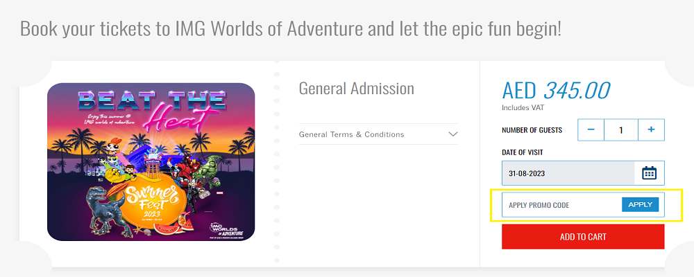 IMG worlds Of Adventure how to get discount code
